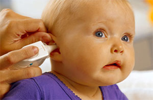 checking baby ears Google search